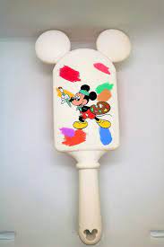 Disney 3D Mickey Mouse Hair Brush White