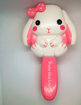 NWT Claire's girls Bella the Bunny Paddle Hair Brush Purple