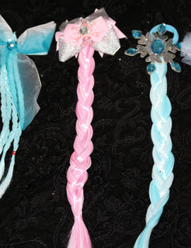 Frozen single hair pin