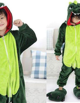 KIDS GREEN T-REX DINOSAUR COSTUME