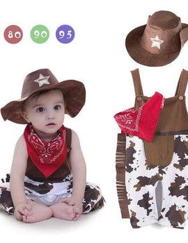 Baby Boy Cowboy Outfit / Romper
