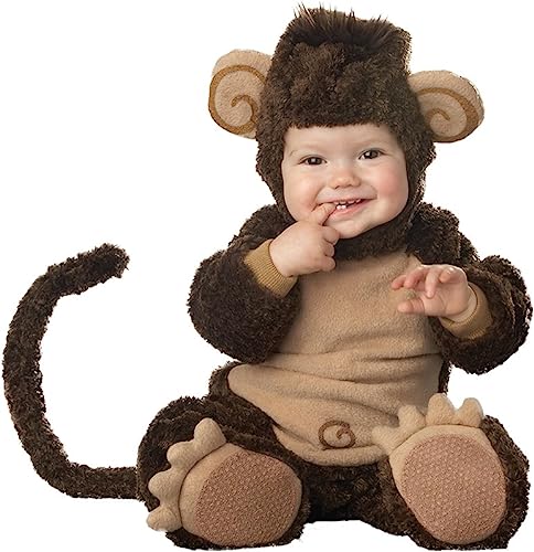 Fun World Unisex Baby Monkey Costume, Brown