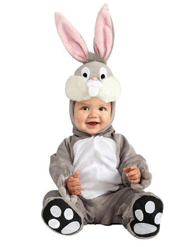 Baby Fluffy Blue Bunny Costume