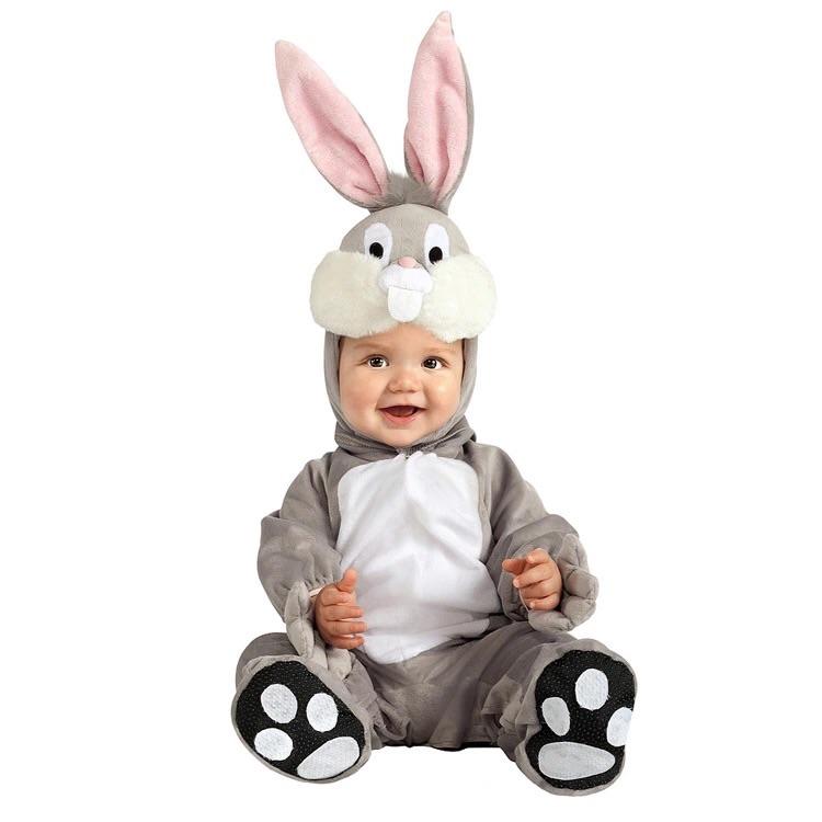 Baby Fluffy Blue Bunny Costume