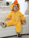 Gaoqi Matching Mommy Baby Girl Outfits Newborn Infant Boys Spring Winter Animals Long Sleeve Fleece Romper Jumpsuit Clothes (Yellow, 18-24 Months)