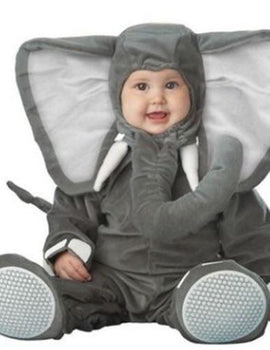 Infant Elephant Halloween Costume 0-6M, Grey