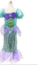Girls Little Mermaid Halloween Princess Costume Children Ariel Dress