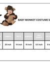 Fun World Unisex Baby Monkey Costume, Brown