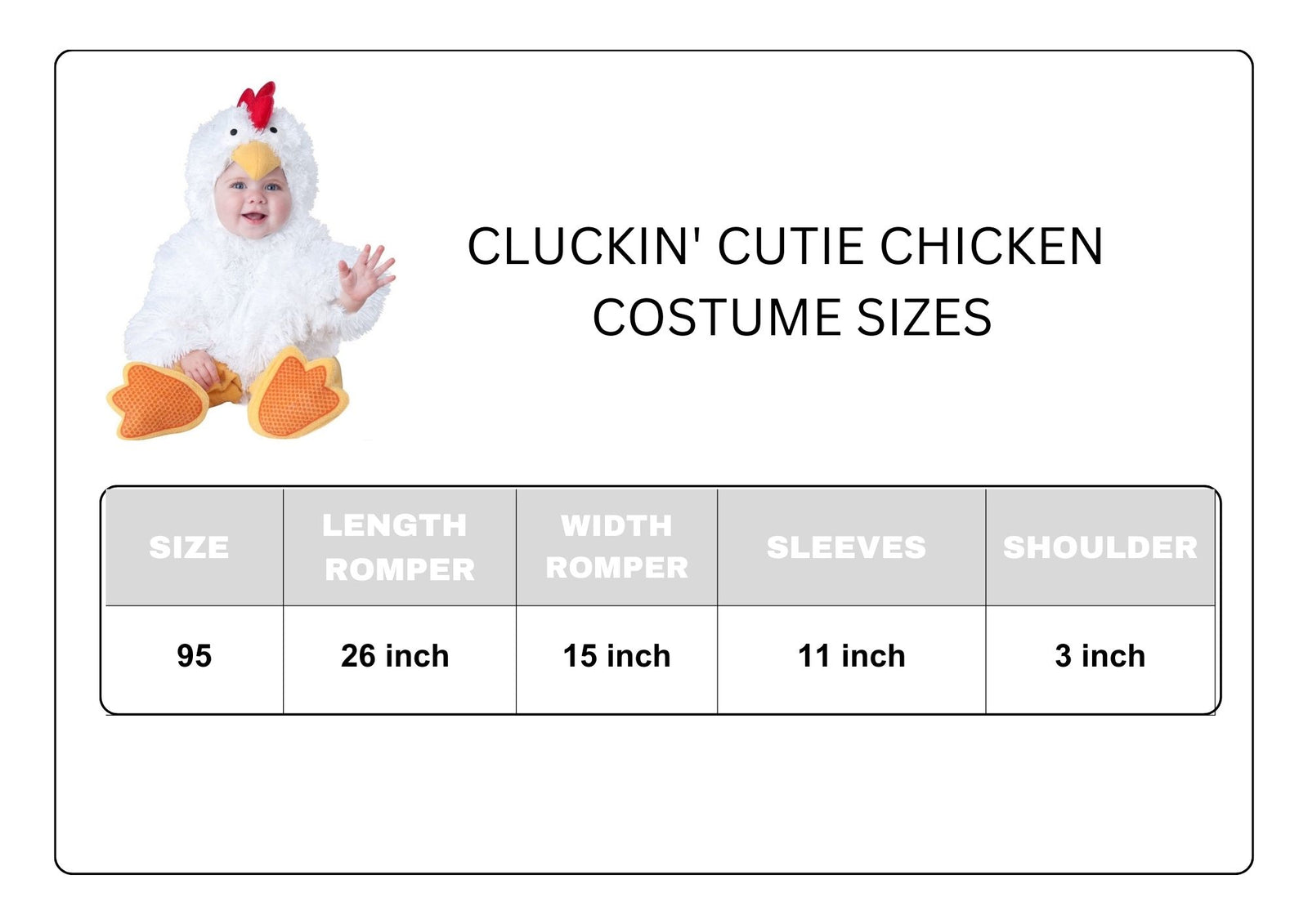 Infant Cluckin' Cutie Chicken Costume by In character Costumes