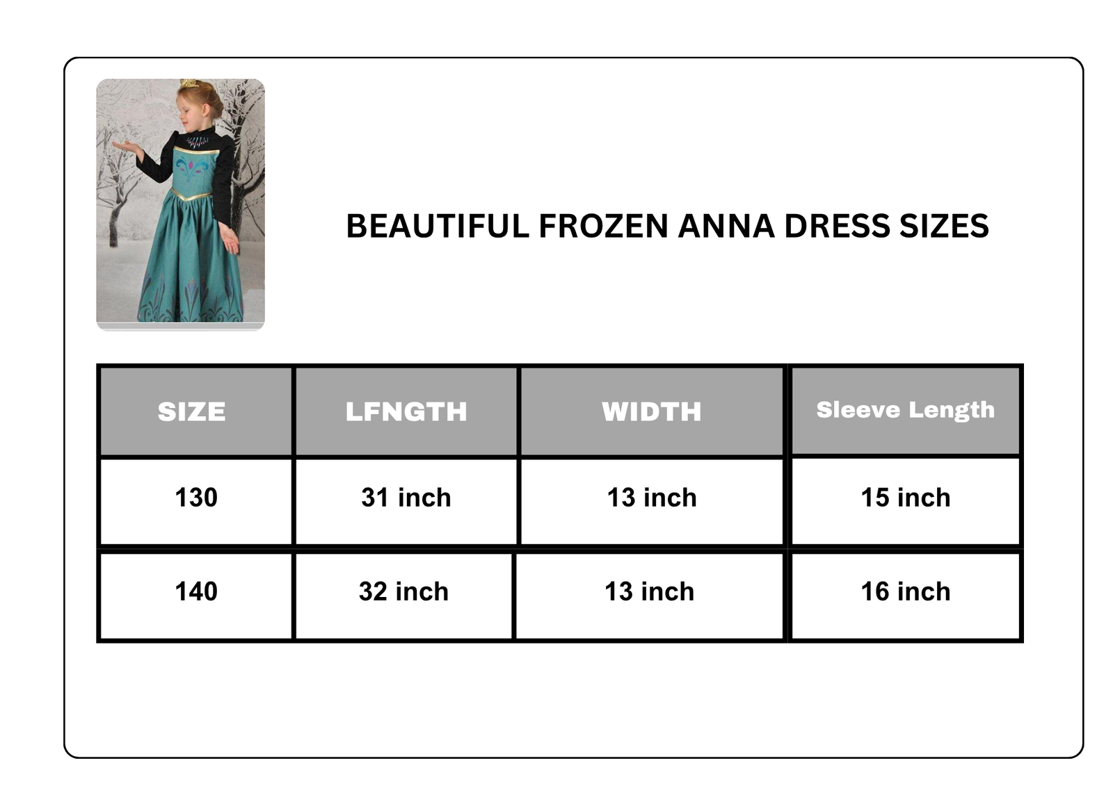Beautiful Frozen Anna Dress