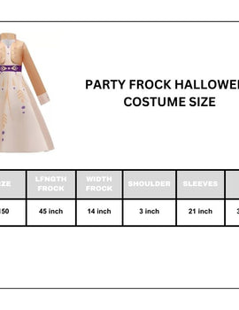 Princess Elsa Dress Party Frock Halloween Costumes For Kids Girls Anna Elsa Dress Costume
