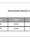 ANNA FROZEN COSTUME DRESS FOR GIRLS BLUE NET & SILK