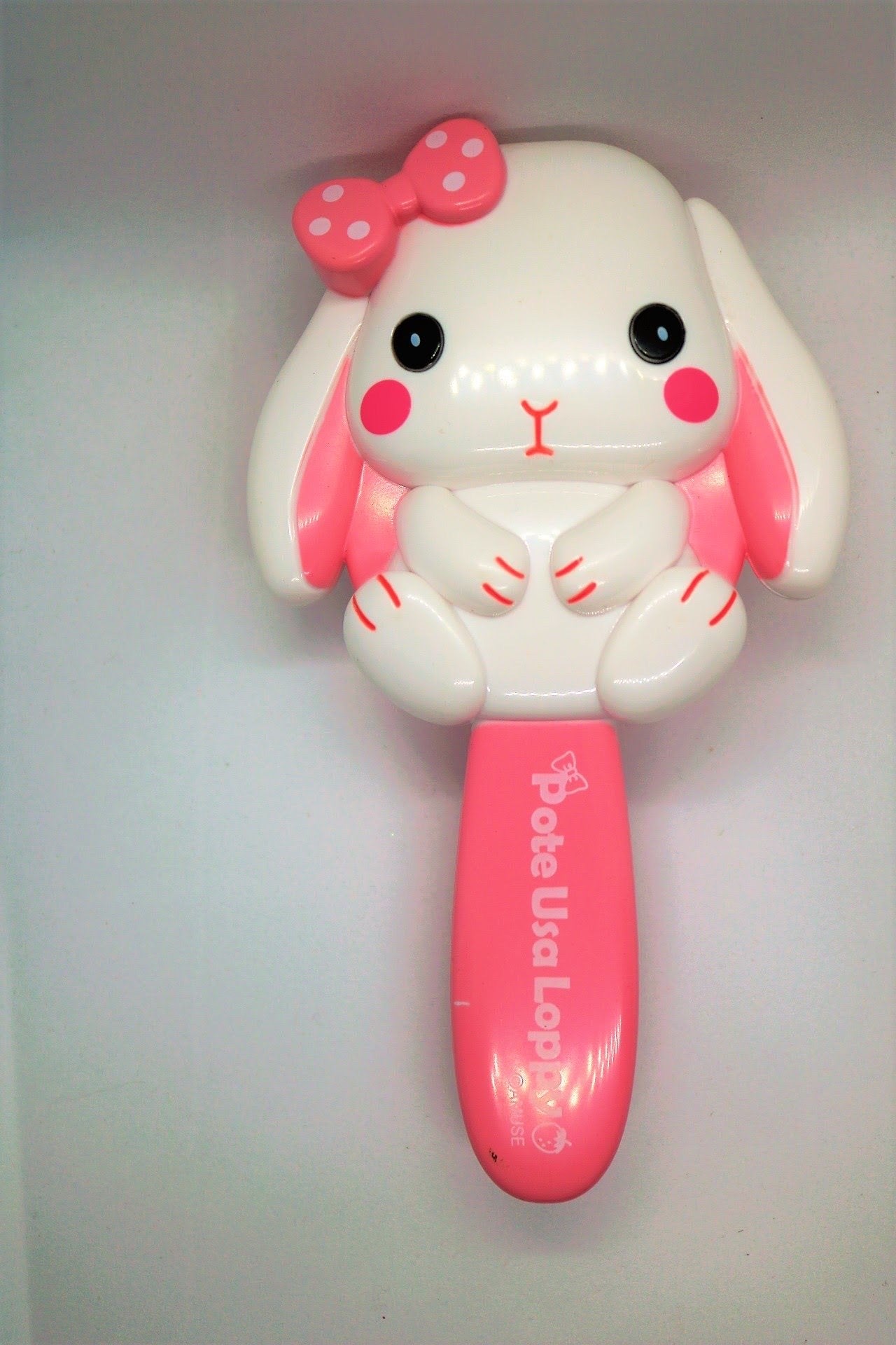 NWT Claire's girls Bella the Bunny Paddle Hair Brush Purple