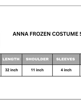 ANNA FROZEN COSTUME DRESS FOR GIRLS BLUE NET & SILK