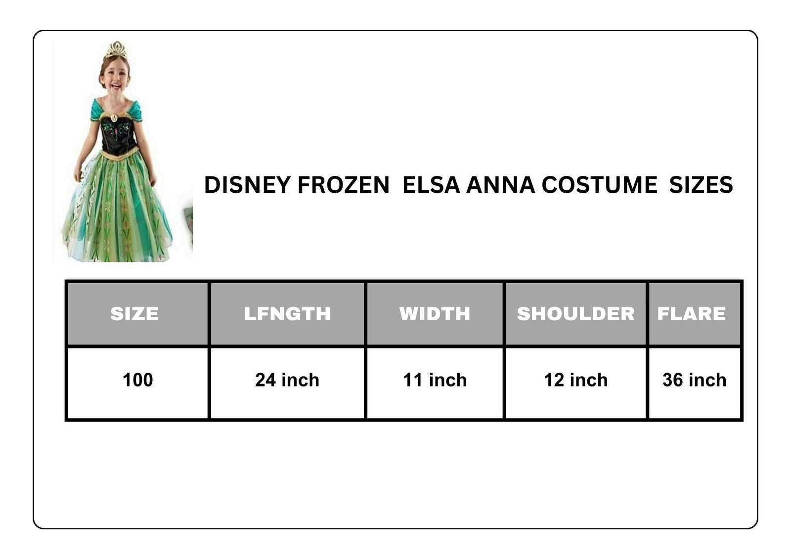 Disney Frozen dress Elsa anna girl costume