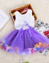 Baby Kids Girls Dress Princess Pageant Party Tutu Dress Lace Bow Flower Tulle dress