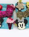Minnie mouse x Hello kitty pin set of 4