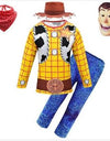 Boys Deluxe Cowboy Sheriff Woody Cartoon Movie Character Cosplay Halloween Party Fancy Costume