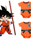 Dragon Ball Goku Baby Boy Round Neck Breathable Romper