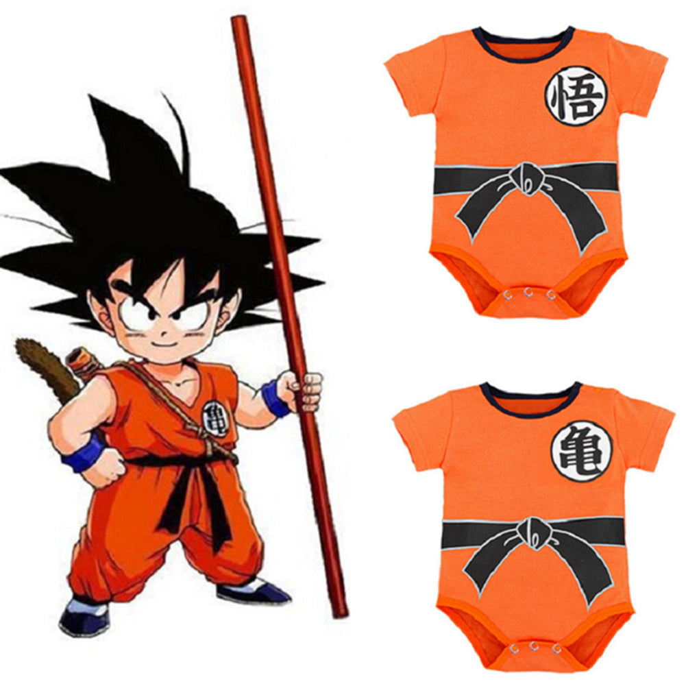 Dragon Ball Goku Baby Boy Round Neck Breathable Romper