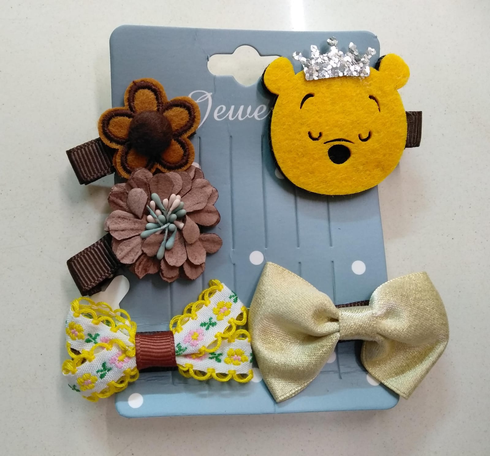 Pooh Bear Hair Pin Set
