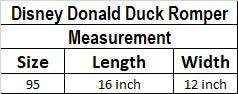Disney Baby Donald Duck romper suit and hat set