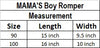Newborn Infant Baby Boy Gentleman Mama's Boy Short Sleeve Bodysuit Romper